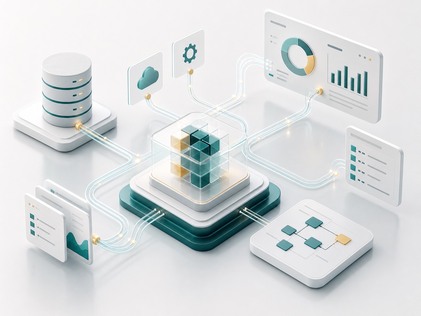 Data and systems integration illustration